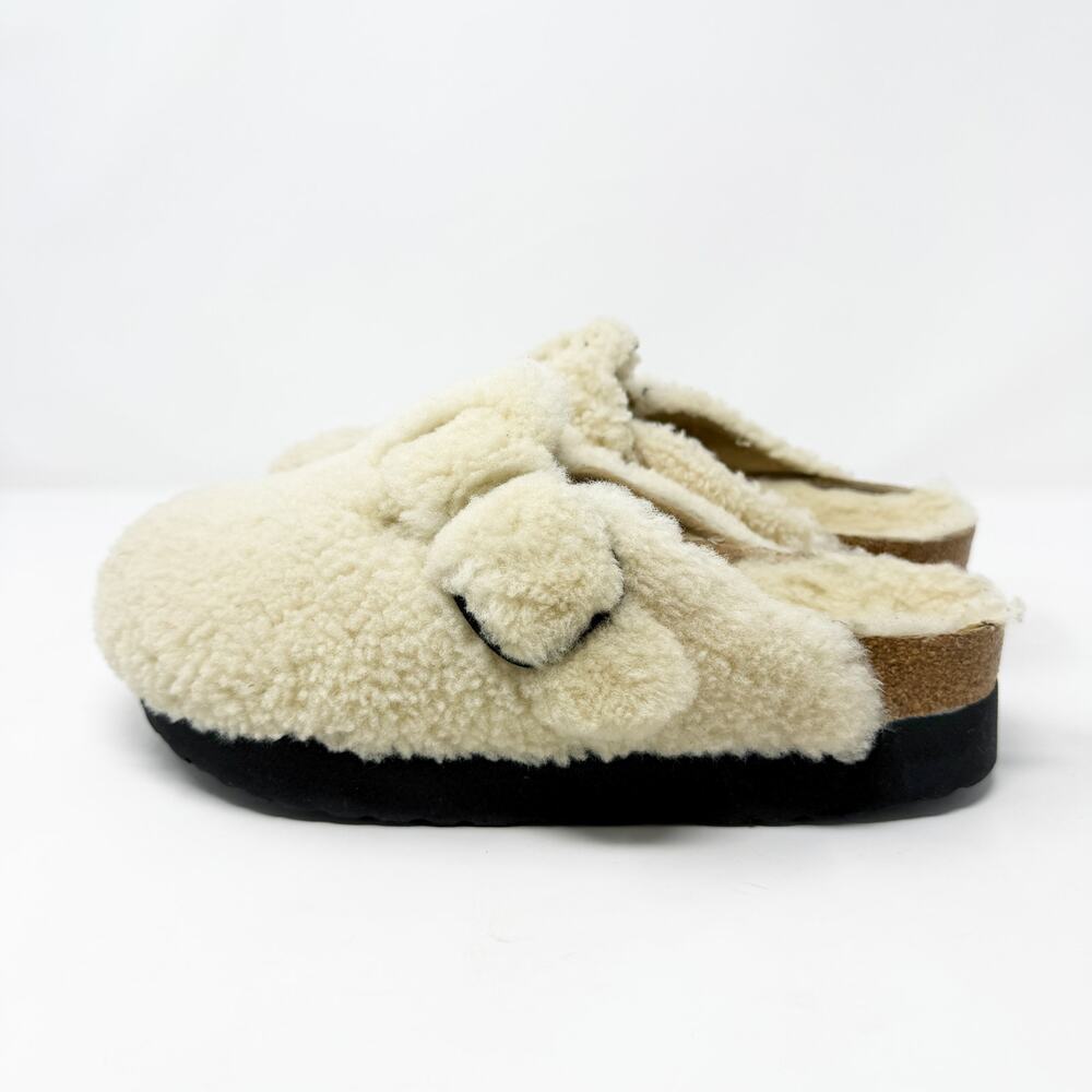 Papillio Cream Shearling Platform Clogs Women's EU 40/US 9-9.5 Made in Portugal - Picture 3 of 8